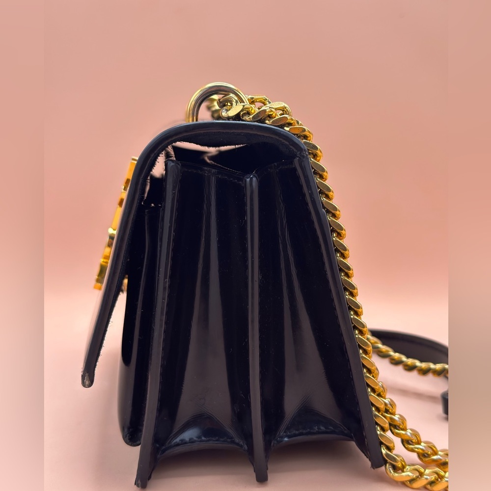 Black Sunset Patent Leather Shoulder Bag Saint Laurent - Picture 2 of 9